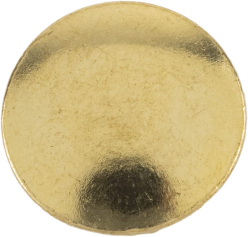 Brass Plated Steel Split Rivets - 5/8" Long - Pack of 50 - Split Rivets for Cymbals, Dog Collars, Trunks, Boxes