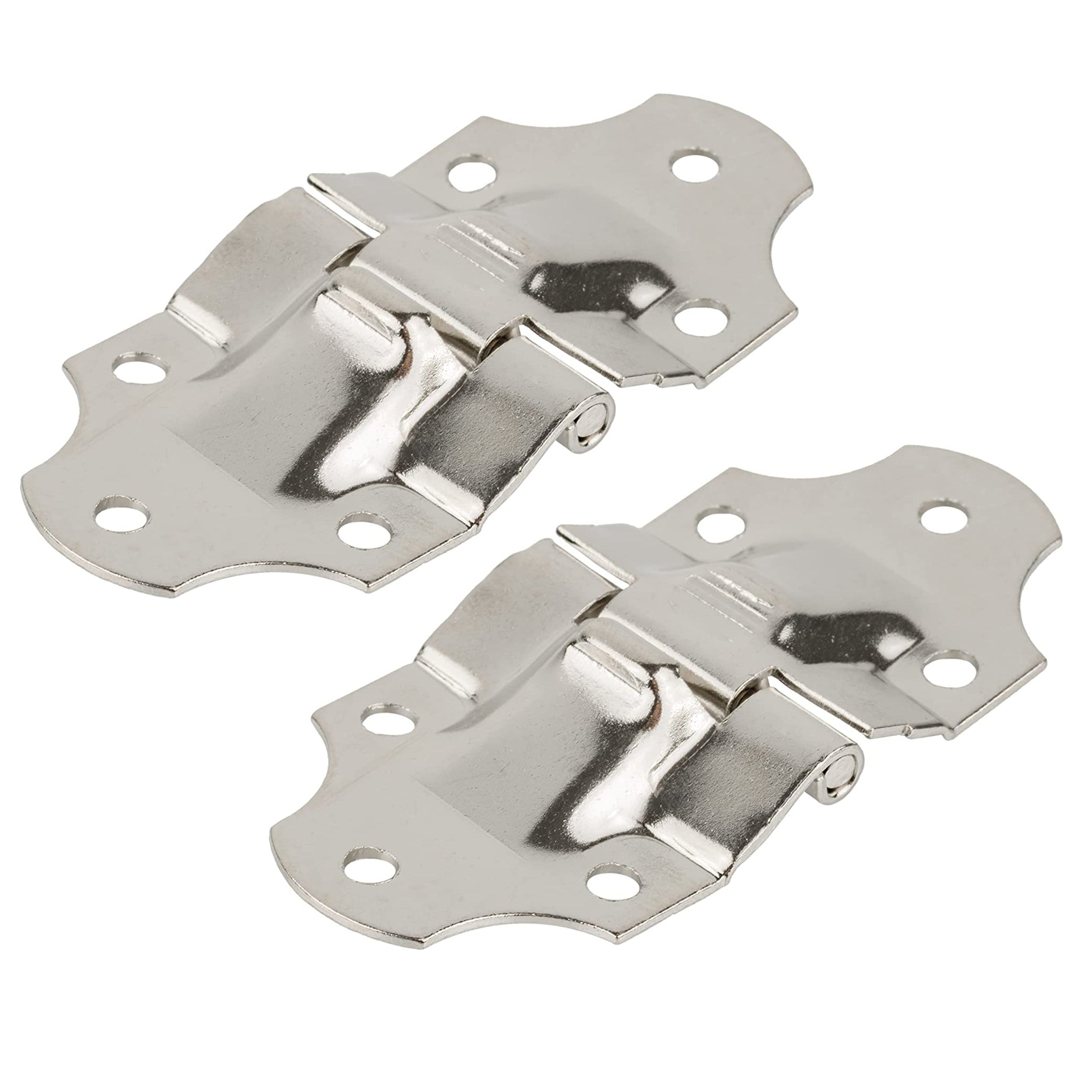 Nickel Plated Trunk Stop Hinge 11/2" Wide x 31/4" High UNIQANTIQ