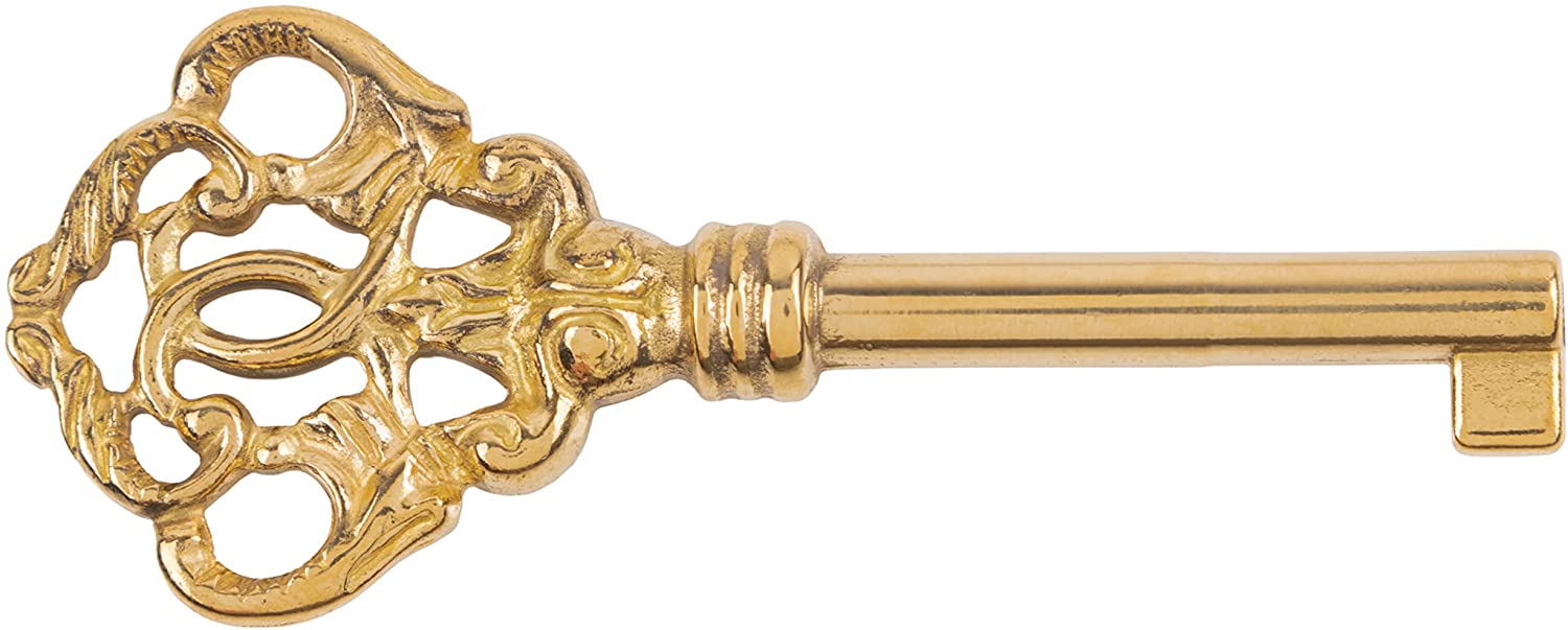 Beautiful Solid Brass Skeleton Key Blank