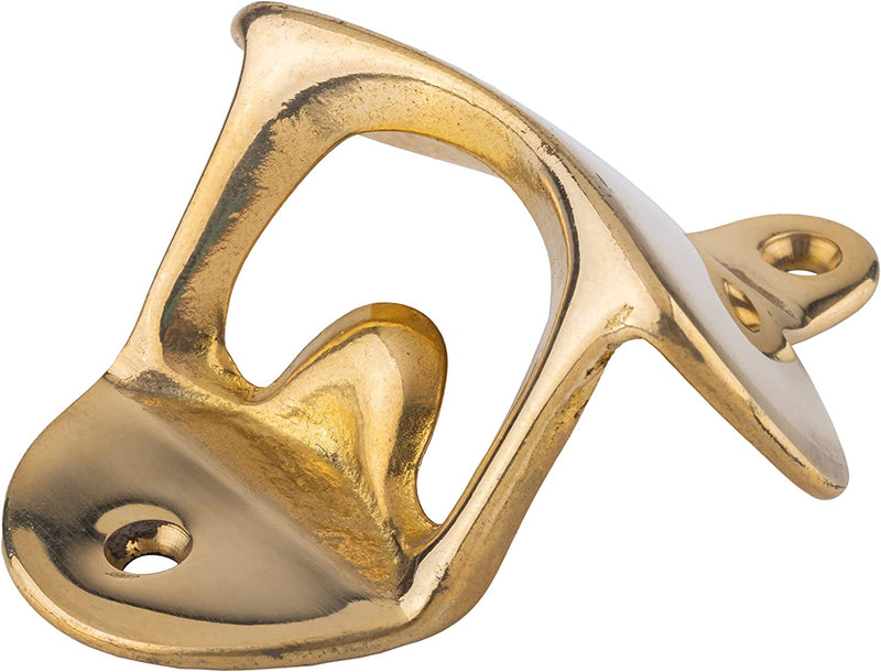 Cast Brass Classic Bottle Opener Wall Mounted