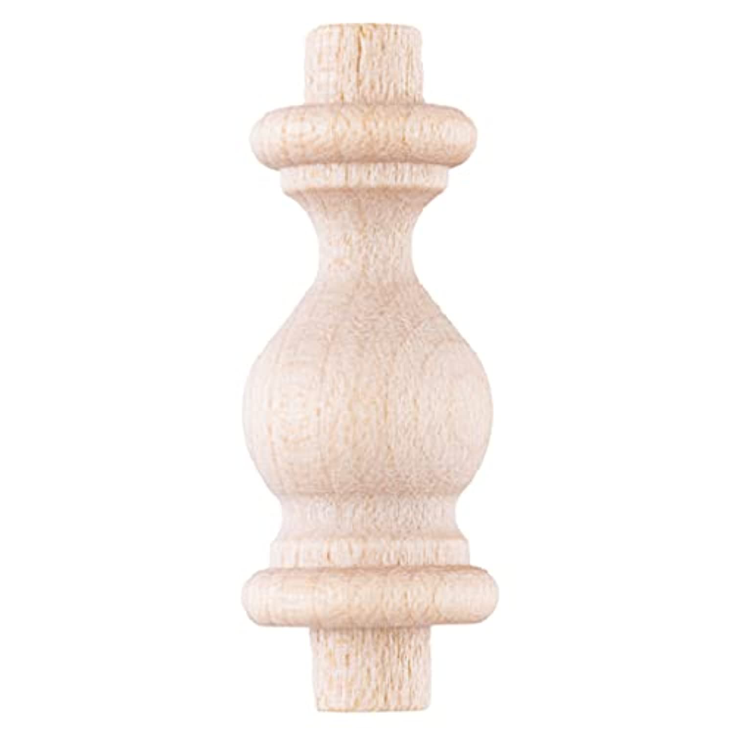 10 Pcs of 3-1/4 Wood Finials 3-1/4 Tall x 1-3/4 Wide 1/2 tenon; Height Includes Tenon