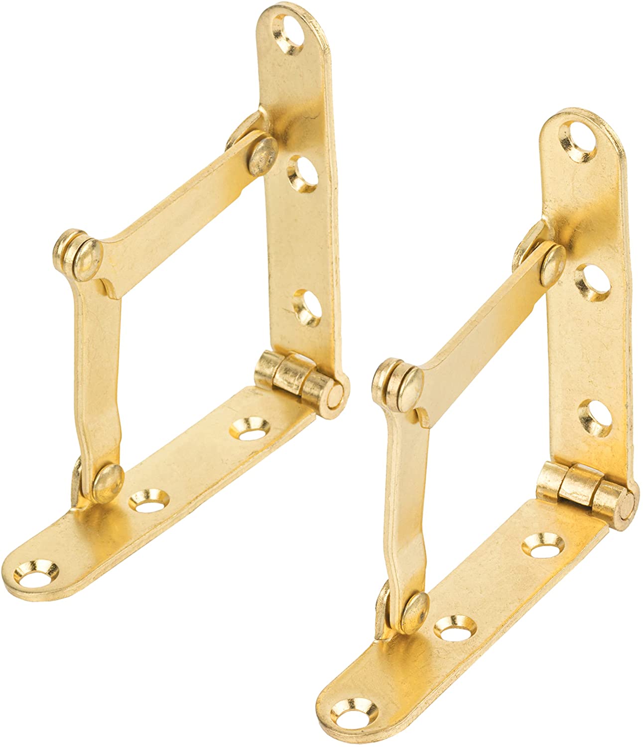 Brass Plated Drop Front Desk Support Hinges