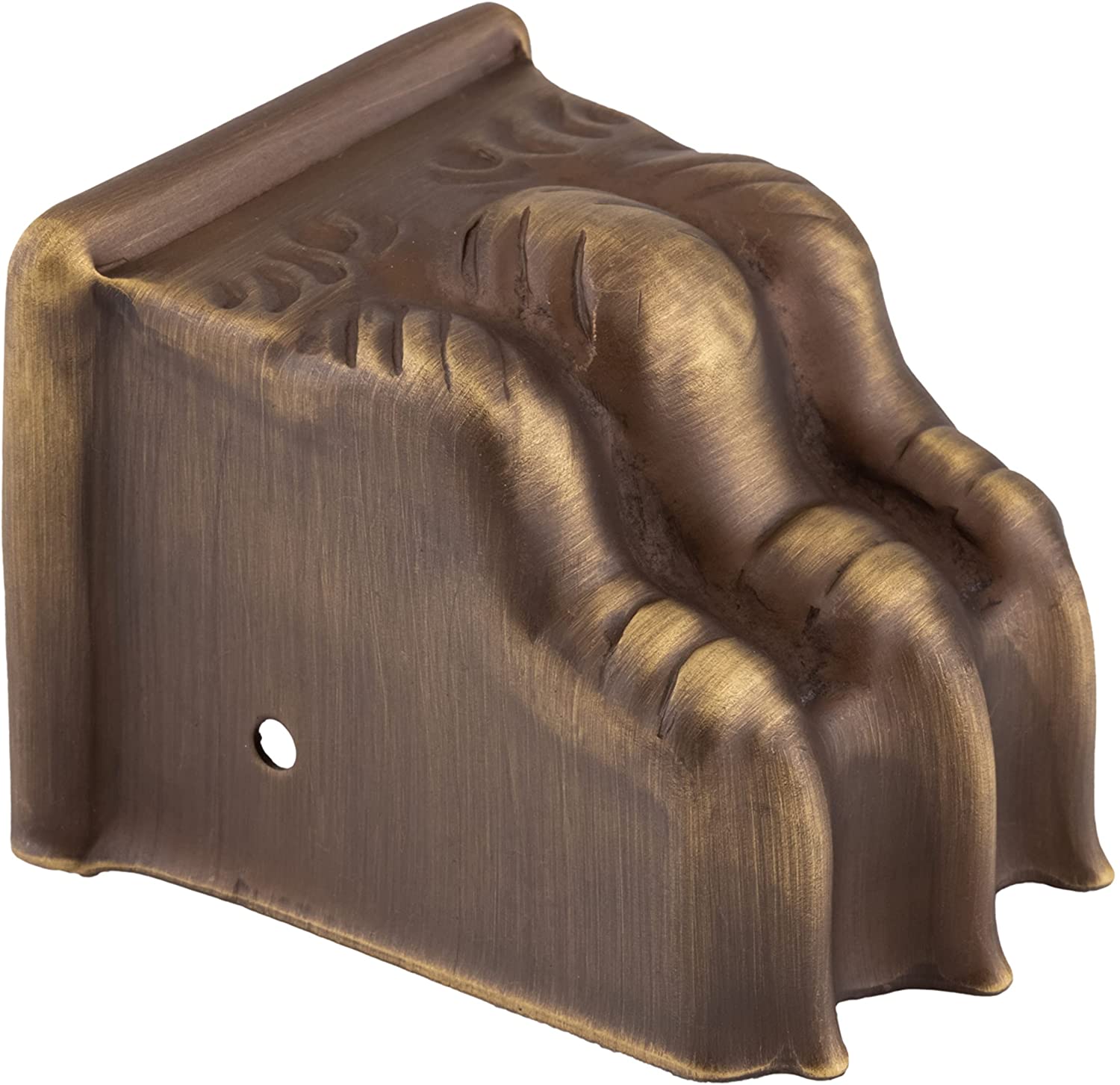 Medium Stamped Antique Brass Claw Foot Toe Cap UNIQANTIQ HARDWARE SUPPLY