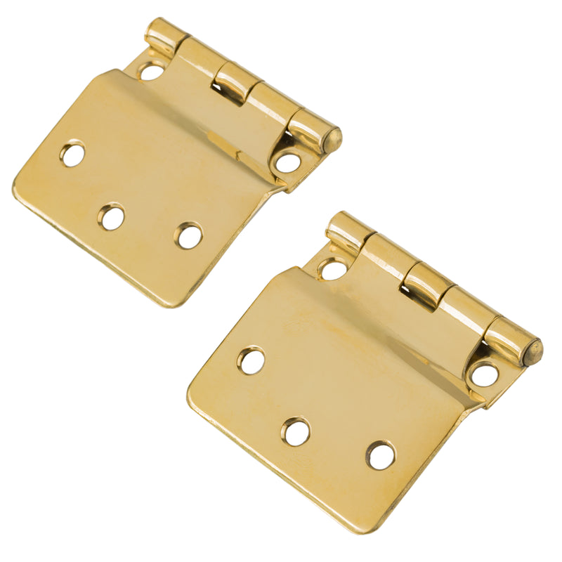 Brass Sellers Fold Back Cabinet Hinge | 2" Wide x 2" High