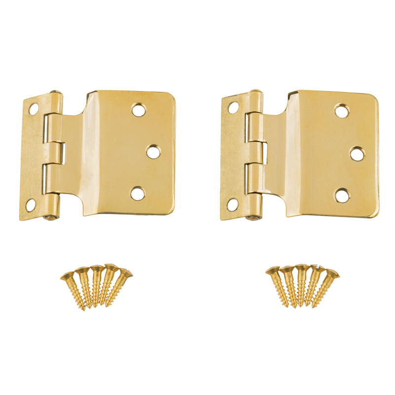 Brass Sellers Fold Back Cabinet Hinge | 2" Wide x 2" High