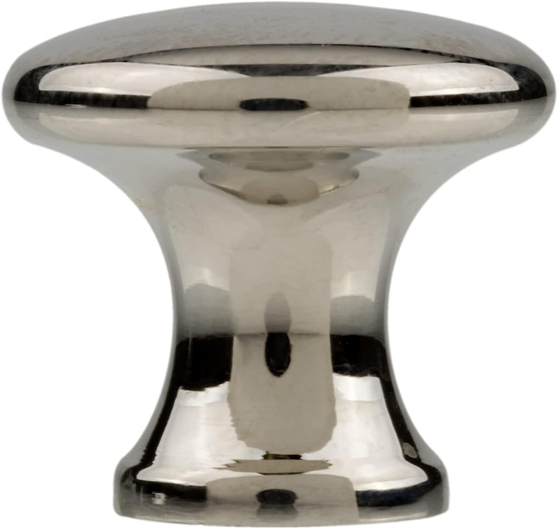 Nickel Plated Lawyers Bookcase or Machinist Chest Knob | Diameter: 5/8" approx.