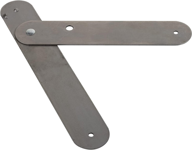 Trunk Hardware - Plain Steel Trunk Stay 10-7/8" | Lid Support Hinge for Closing / Opening Antique & Modern Furniture Such As Trunk, Chest, Cabinet, Box