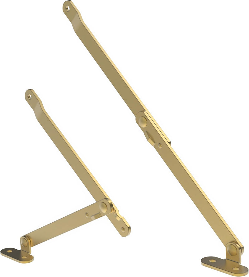 Heavy Brass Plated Chest & Desk Lid Support | 10 3/8" Long