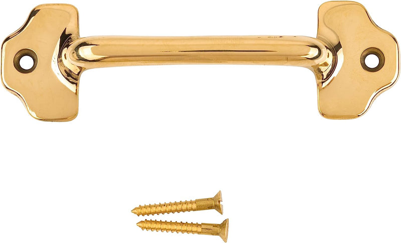 Hoosier Type Cabinet Solid Brass Drawer Pull | Centers: 3-3/4"