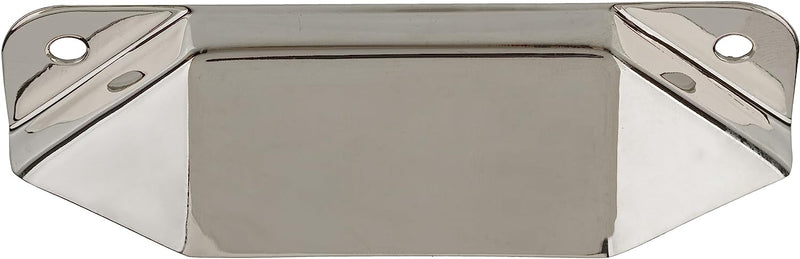 Early Hoosier Cabinet Nickel Plated Drawer Bin Pull | Centers: 2-7/8"