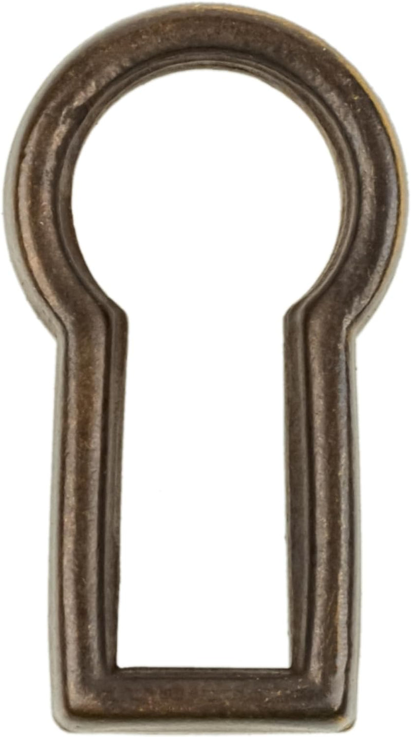 Decorative Keyhole Insert | 3/4" x 7/16" | Keyhole Cover Escutcheon Plate for Cabinet Door, Dresser Drawers, Desk | Antique, Modern Furniture Hardware