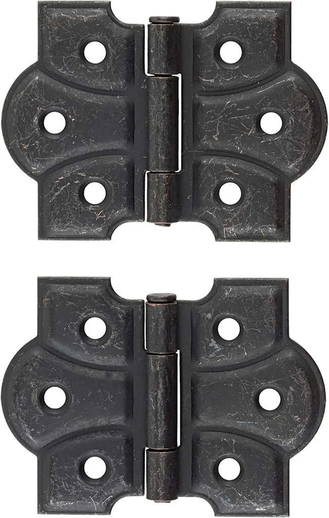 Oil Rubbed Bronze Plated Butterfly Hinge, Pack of 20