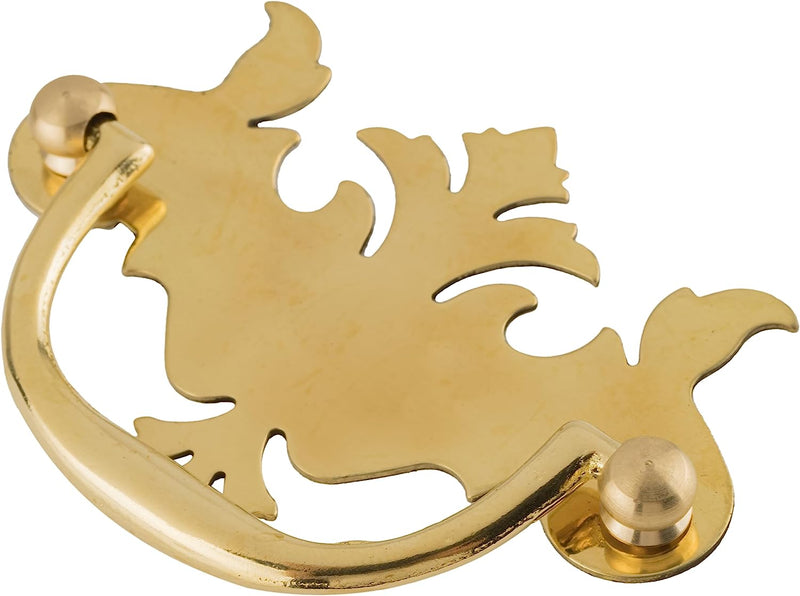 Early American Polished Brass Drawer Bail Pull | Centers: 3"