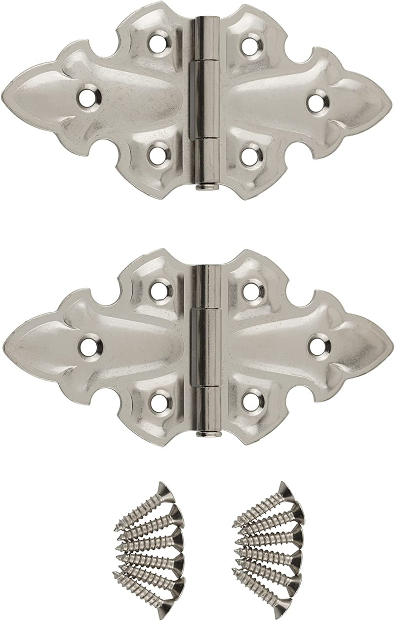 Polished Nickel Butterfly Hinge  Pack of 2 – UNIQANTIQ HARDWARE