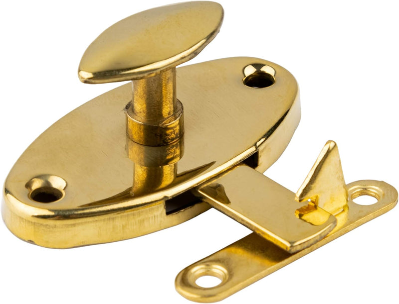 Oval Brass Hoosier Cabinet Latch