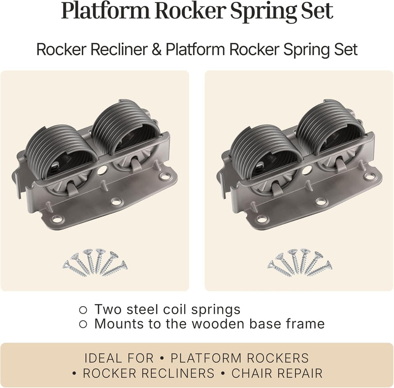 Platform Rocker Recliner Springs - 8 Gauge / 9 Turns - Pair – UNIQANTIQ ...