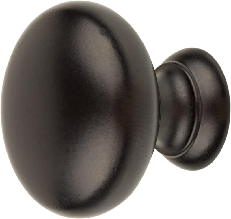 Classic Oil Rubbed Bronze Finished Drawer Knob | Diameter: 1-1/4"