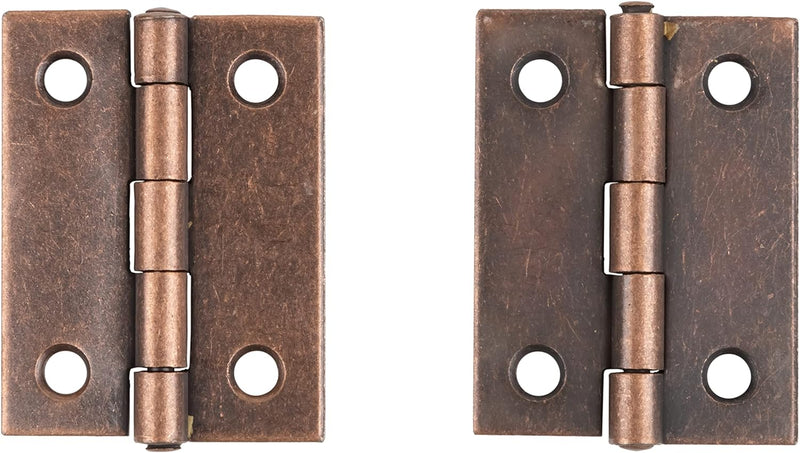 Antique Copper Finished Butt Hinges | 2" High x 1 1/2" Wide