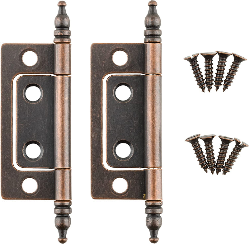 Antique Copper Non-Mortise Butt Hinge | Pack of 2