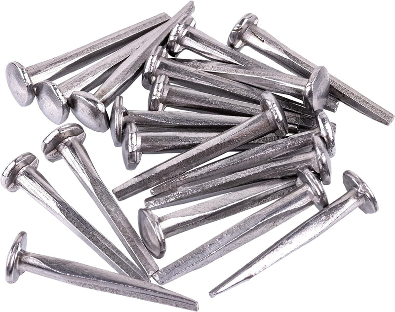 Steel Trunk Nails | 1" Long | Pack of 80 Nails Approx. | Decorative Antique Vintage Furniture Pins