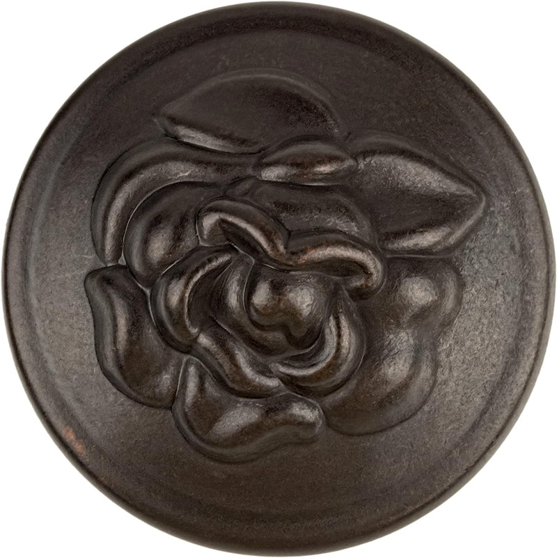 Old Rose Pattern Oil Rubbed Bronze Knob | Diameter: 1-1/4"