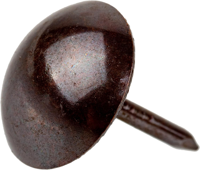 Oxide Finished Round Head Upholstery Tacks | 1/2" Diameter × 1/2" Long | Pack of 50