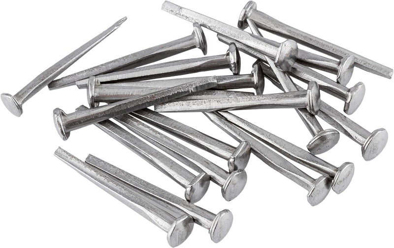 Steel Trunk Nails | 1 1/4" Long | Pack of 80 Nails Approx. | Decorative Antique Vintage Furniture Pins