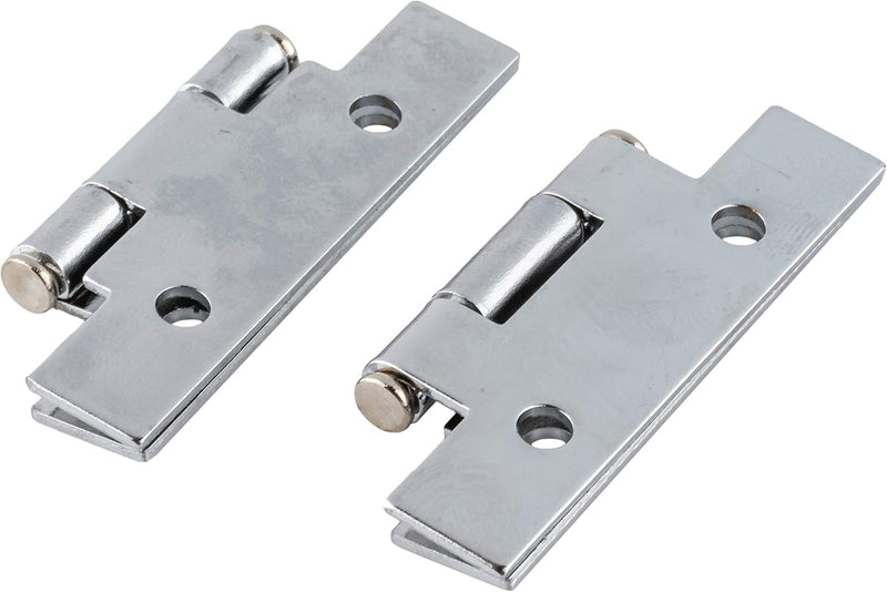 Not Polished Chrome "H" Type Hinge | 2-1/2" High x 1-5/8" Wide