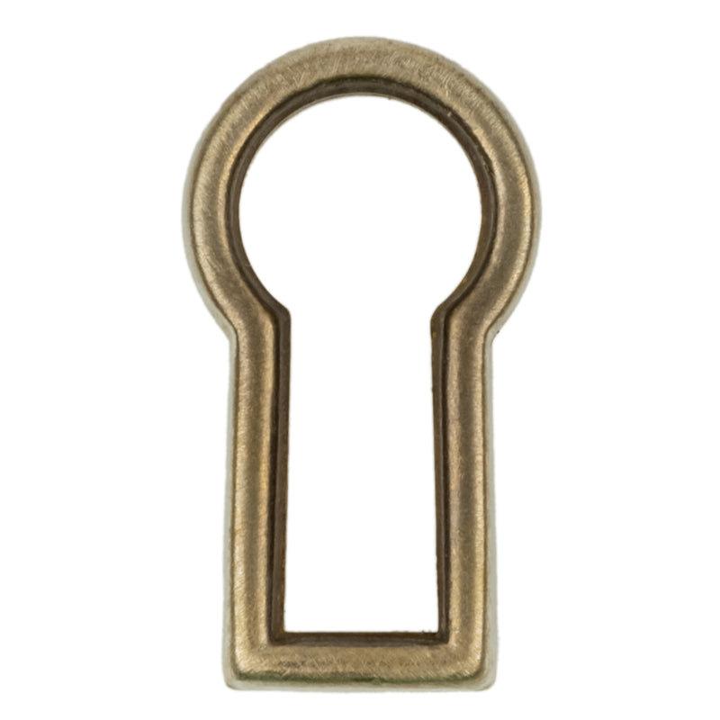 Decorative Keyhole Insert | 3/4" x 7/16" | Keyhole Cover Escutcheon Plate for Cabinet Door, Dresser Drawers, Desk | Antique, Modern Furniture Hardware