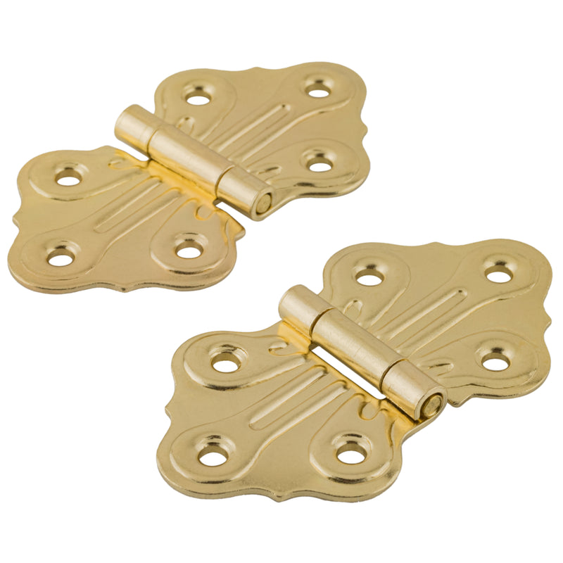 Polished Brass Butterfly Hinge | Pack of 2