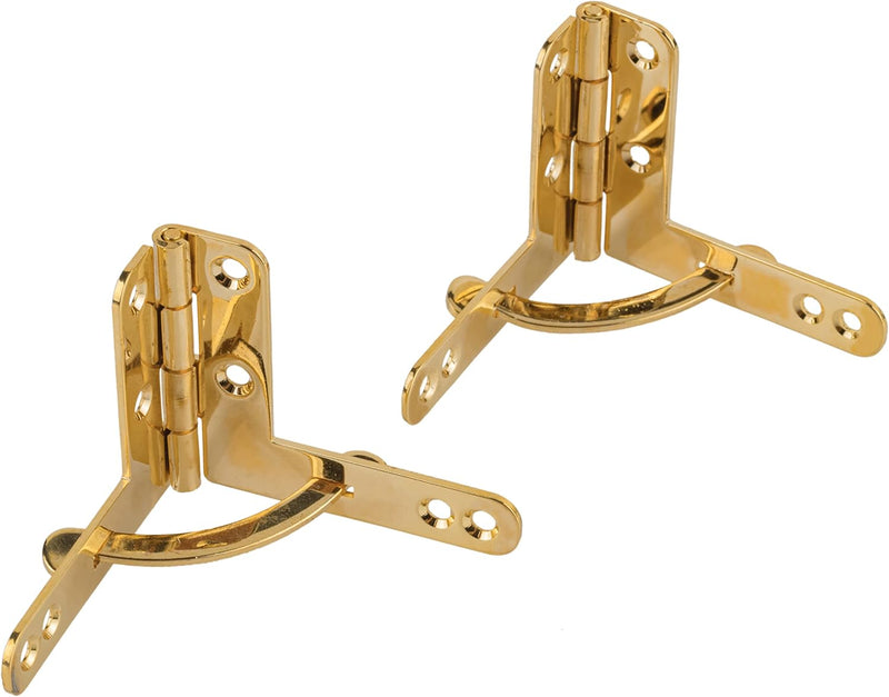 Gold Plated Quadrant Humidor Hinges | 1-5/8"