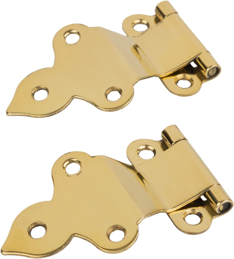 Brass Napanee Fold Back Cabinet Hinge | 2-1/4" Wide x 1-1/4" High