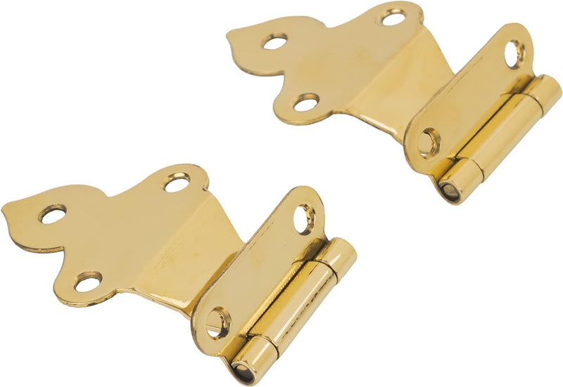 Brass Napanee Fold Back Cabinet Hinge | 2-1/4" Wide x 1-1/4" High