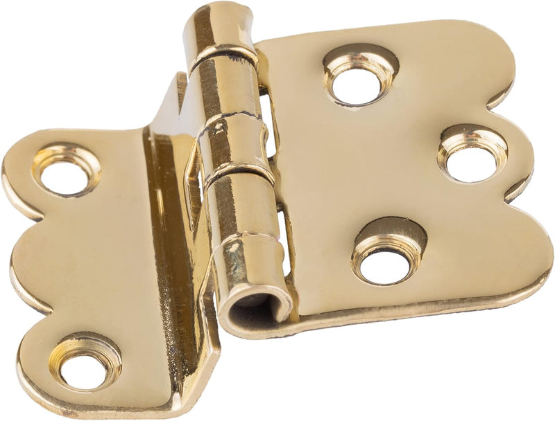 Brass Napanee Offset Cabinet Hinge | 1 3/4" Wide x 1 1/4" High