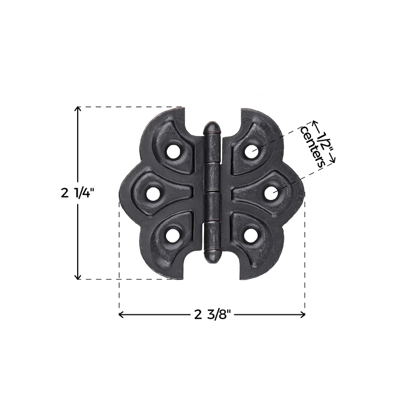 Oil Rubbed Bronze Finished Butterfly Hinge | 2 1/4" Wide x 2" High