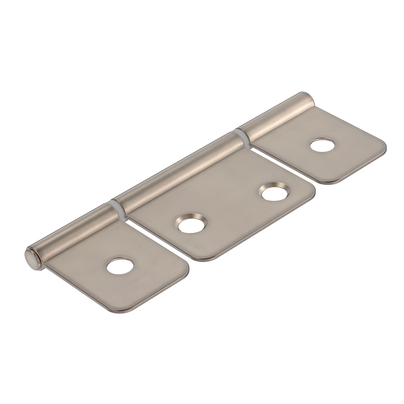 Nickel Finished Flag Three Leaf Bi-Fold & Shutter Hinge | 3 1/2" x 1 Wide
