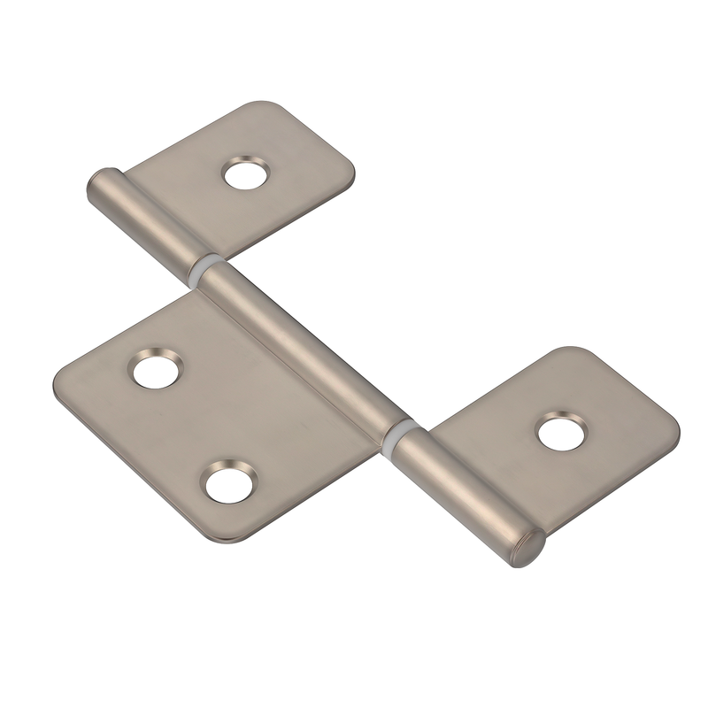 Nickel Finished Flag Three Leaf Bi-Fold & Shutter Hinge | 3 1/2" x 1 Wide