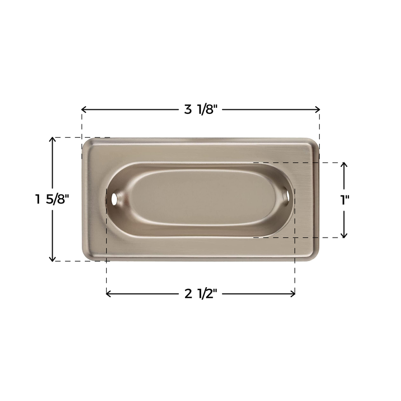 Brushed Nickel Window Recessed Sash Lift