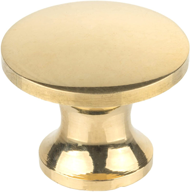 Miniature Solid Brass Knob | Diameter: 5/8"