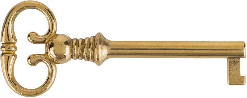 Replacement Solid Brass Skeleton Key