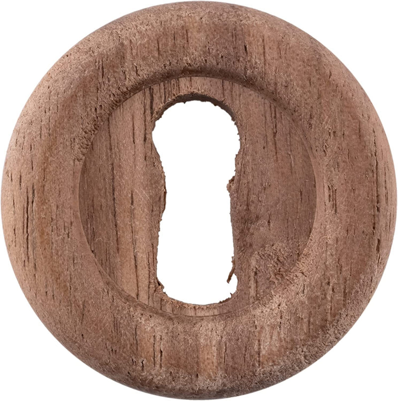 Small Walnut Decorative Keyhole Cover | 1-1/16" Diameter