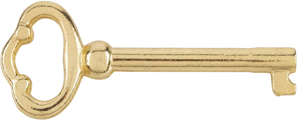 Common Brass Plated Cabinet Skeleton Key
