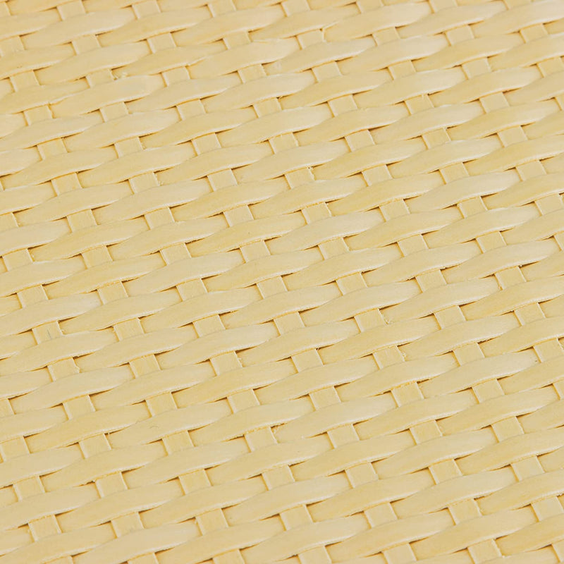 Pre-Woven Close 3x3 Yellow PVC Webbing or Plastic Cane Webbing | Wide 24" | Sold by The Running Foot