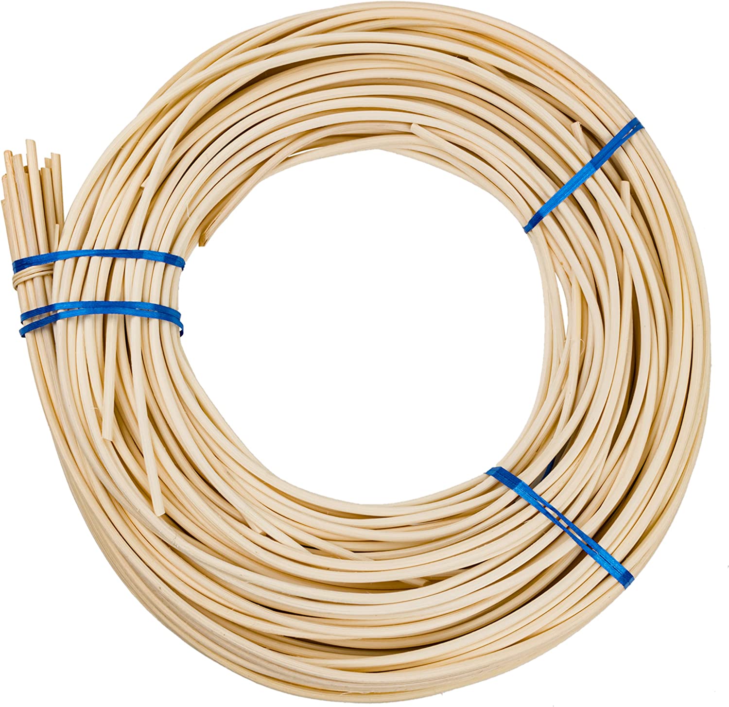 #8 Round Reed 5 mm - 1 Pound Coil - Rattan Reed for Basket Weaving and ...