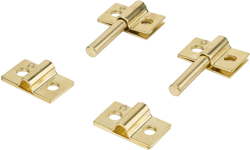 Brass Plated American Style Mirror Mounting Friction Hinges Support Set
