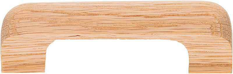 Unfinished Oak Drawer Pull | Centers: 3-3/4" | Pack of 10 | Wooden Handle for Antique Cabinet Door, Dresser Drawer, Desk | Reproduction Furniture Hardware