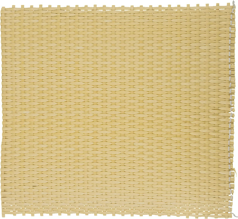 Pre-Woven Close 3x3 Yellow PVC Webbing or Plastic Cane Webbing | Wide 18" | Sold by The Running Foot