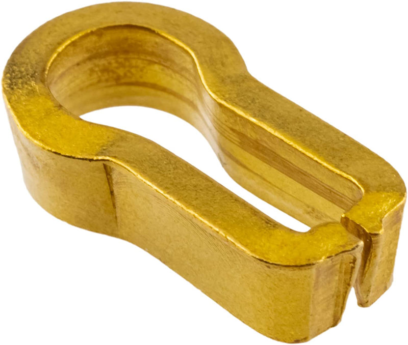 Cast Brass Decorative Keyhole Insert Liner | 5/8" x 5/16"