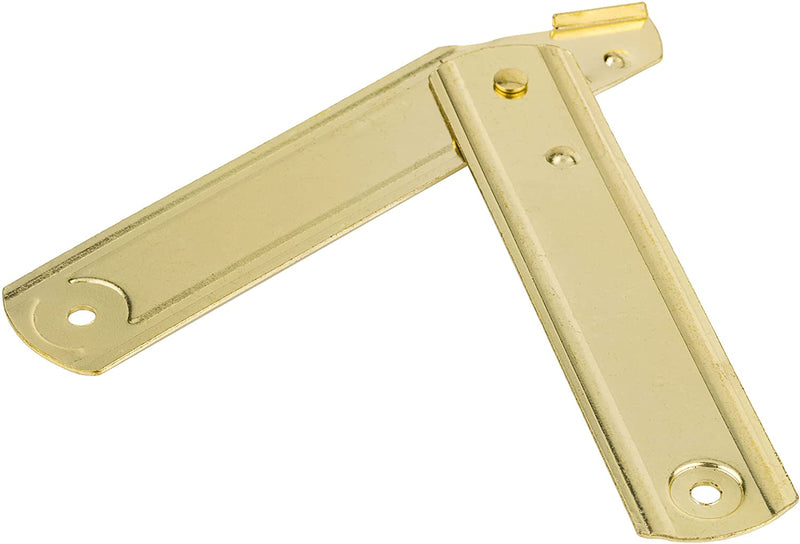 Long Brass Plated Trunk Lid Stay | Lid Support Hinge for Closing/Opening | 8" Long x 1" Wide