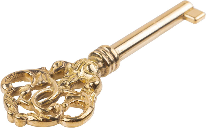 Sophisticated Solid Brass Skeleton Key